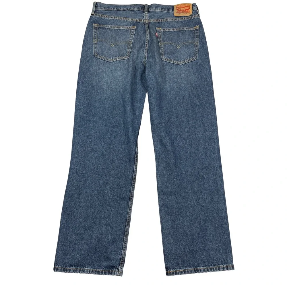 Levis‎ 565 Loose Fit Jeans Mens 36x34 Blue Straight Leg Baggy Denim Casual